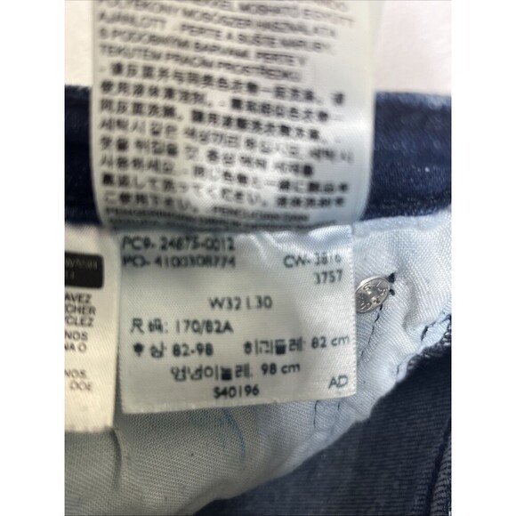 Levi's 519 Men's Jeans Slim Straight Blue Size 32 x 30 - Picture 8 of 10